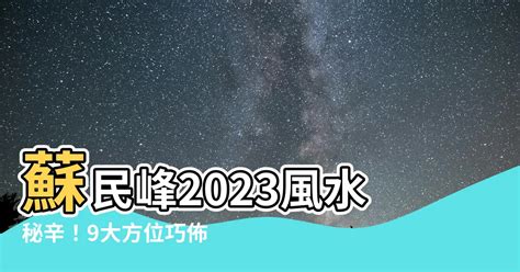 2023家居風水佈局蘇民峯